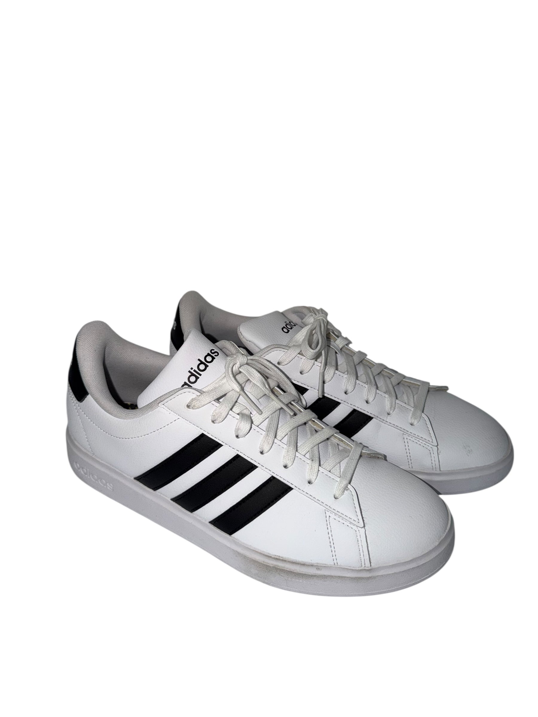 Adidas Grand Court Cloudfoam Comfort Sneakers – White/Black (Men’s 10.5)