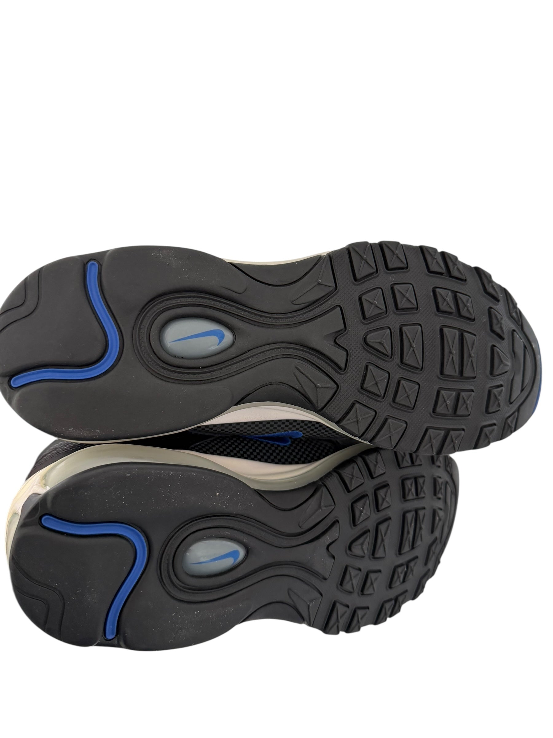 Nike Air Max 97 Sneakers – Black / Grey with Blue Accents (Men’s 9.5)