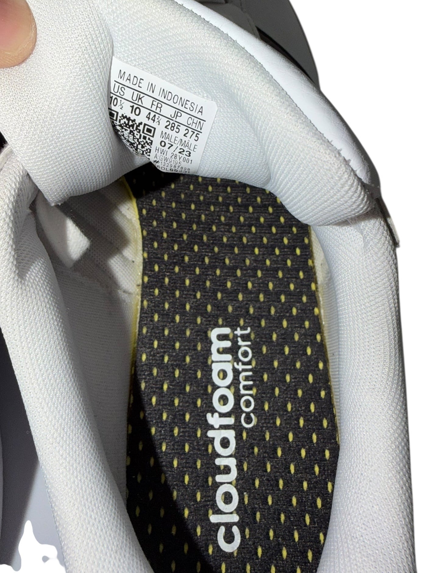 Adidas Grand Court Cloudfoam Comfort Sneakers – White/Black (Men’s 10.5)